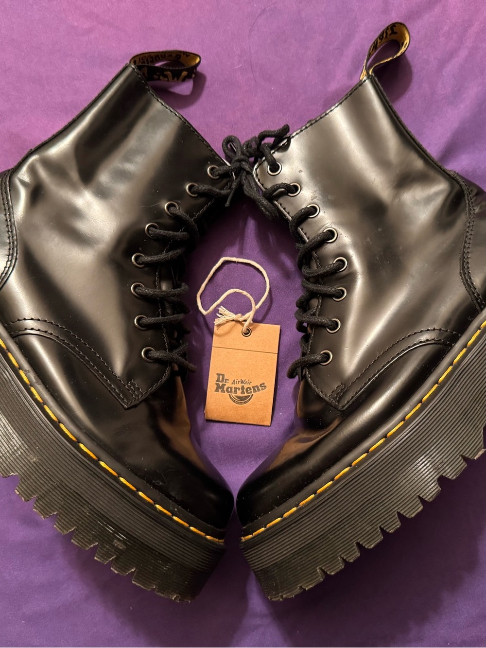 Dr Martens Jadon Platform Boots M/7 W/8 Like New
